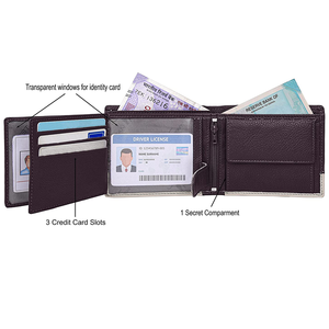 2023 portefeuilles en cuir personnalisés de haute qualité hommes portefeuille mince portefeuilles de poche sur mesure au Pakistan - Product Image 5