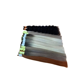 ผมต่อแบบมีลูกไม้ธรรมชาติ90ซม. สำหรับผู้หญิงผมยาวเป็นลอนด้านหน้าแบบบริสุทธิ์จากเวียดนาม - Product Image 2