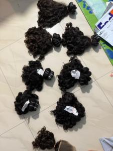 Precio al por mayor Cabello humano crudo Cabello rizado birmano a granel Un donante Extensiones de cabello virgen 100% sin procesar para uso trenzado - Product Image 6