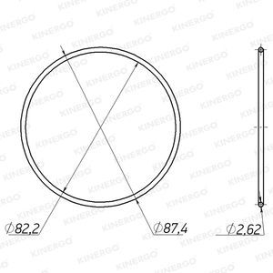 Joint torique ORMT04 pour ORMT04 F4A41, F4A42, F4A52 4HP16 - Product Image 2