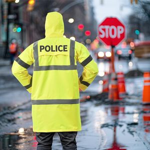 Combinaison imperméable de haute qualité, veste de pluie haute visibilité avec pantalon, vêtements de pluie réfléchissants pour la sécurité des motocyclistes - Product Image 6