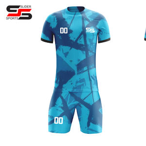 Conjunto de sublimación completo transpirable, uniforme de fútbol, impresión Digital, diseño personalizado, camiseta de fútbol para mujer y conjuntos cortos, ropa de fútbol - Product Image 6