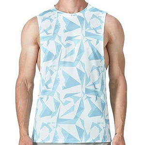 Camiseta sin Mangas de Alta Calidad para Hombre, Transpirable, Cómoda, de Punto, Spandex/Algodón, para Correr, Precio Bajo - Product Image 1