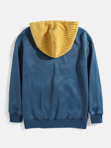 Latest Stylish Men's Pullover Tops Casual Cotton Hoodies in <b>Fleece</b> with Corduroy <b>Jacket</b> Multi-Colour for Winter - Product Image 2