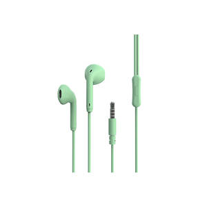 Écouteurs sportifs Zore ER06 verts filaires 3,5 mm intra-auriculaires avec microphone résistant à la transpiration - Product Image 1