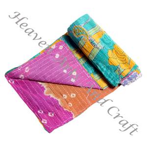 <b>Kantha</b> <b>Quilt</b> Gudari <b>Kantha</b> <b>Quilt</b> Gudari Hot Selling Wholesale Gold Supplier GD2009 Handmade <b>Kantha</b> <b>Quilt</b> Cotton Printed Indian - Product Image 4