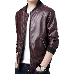 แจ็คเก็ตบอมเบอร์ลายขนแกะสำหรับผู้ชายเสื้อนอกคอกลมใส่สบายๆในเมืองแฟชั่นน้ำหนักเบาโลโก้ด้านหน้าสำหรับฤดูใบไม้ผลิ - Product Image 4