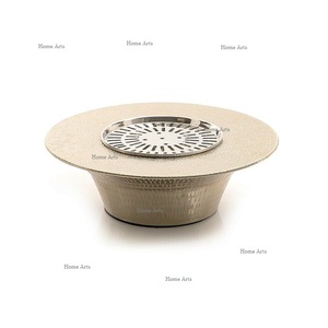 Aluminium Gold Color Dallah Heater Premium Quality Customized Size Tea <b>Pot</b> Heater for Wholesale Supplier - Product Image 3