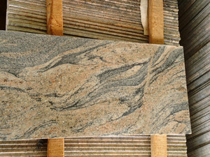 Dalles finies polies en granit Juparana Colombo Premium Qualité haut de gamme Revêtement de sol pour cuisine extérieure Salle de bain Fournisseur indien - Product Image 2