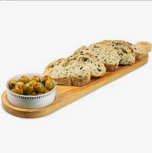 Plateaux en bois de service de nourriture faits à la main Vaisselle de forme incurvée Décoration de mariage Anniversaire et autres plateaux en bois - Product Image 5