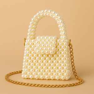 MS Handicraft Pearl Bag Beaded <b>Purse</b> <b>Bridal</b> Clutch White Pearl Bag Handmade Pearl Bag Vintage Pearl <b>Purse</b> Pearl Bead Beads - Product Image 5