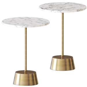 Mesa auxiliar de sofá de metal moderna con recubrimiento de polvo contemporáneo de tamaño mediano para decoración del hogar para muebles de sala de estar - Product Image 5