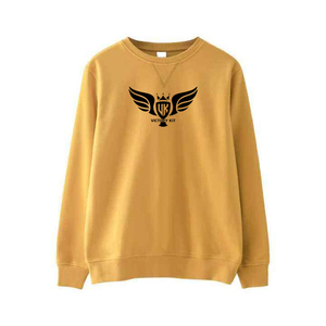 เสื้อสเวตเตอร์ขนแกะคอตตอนสำหรับผู้ชายเสื้อสเวตเตอร์คอ100% แฟชั่นสไตล์สตรีทแวร์เข้ารูปสีล้วนผ้าคอตตอนสำหรับฤดูหนาว - Product Image 5