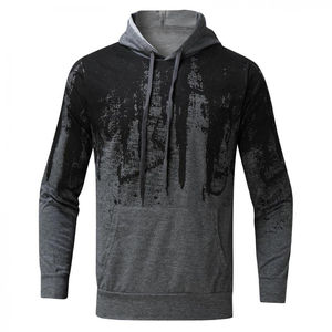 ชุดวอร์มผู้ชายแบบสวมใส่สบายมีสไตล์ พิมพ์โลโก้ตามสั่ง ปี 2026 เสื้อฮู้ดถักทรงโอเวอร์ไซส์ กางเกงจ็อกเกอร์ ผ้าโพลีเอสเตอร์/คอตตอน สำหรับฤดูใบไม้ผลิ - Product Image 3