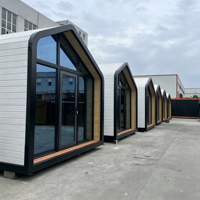 Cabine mobile modulaire intégrée en structure acier moderne, flexible, adaptée aux sites touristiques, aux hôtels ou aux bureaux