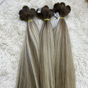 Venta caliente 100% pelo virgen de alta calidad trama recta Natural gran Stock Piano Color encaje transparente - Product Image 5