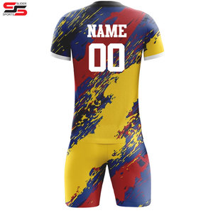 Biểu Tượng Tùy Chỉnh Tên Bóng Đá Mặc Người Đàn Ông Unisex Đội Bóng Đá Bộ Dụng Cụ Vòng Cổ Thể Thao Dài Tay Áo Đồng Phục Bóng Đá Cho Trẻ Em Kích Thước Thanh Niên - Product Image 2