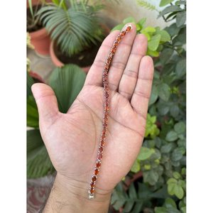 สร้อยข้อมือเทนนิสทรงวงรีประดับซิทรินเงินแท้ 925 เครื่องประดับทันสมัยและสง่างาม - Product Image 3