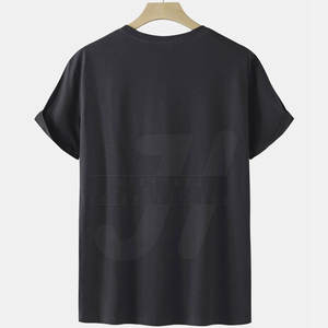 Ropa de verano Mangas cortas Camisetas sólidas para hombres Alta calidad Ligero Transpirable Cómodo Mejor venta en línea - Product Image 2