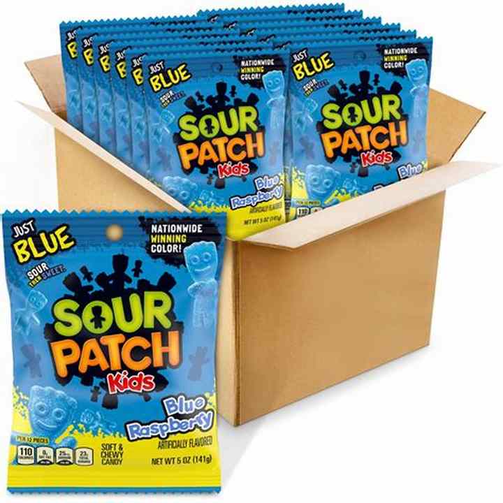 Wholesale Blue Sour Patch 16oz - Blue Raspberry