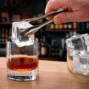 Elegant Stainless Steel Bar <b>Ice</b> <b>Tongs</b> Strong Grip Serrated Tips Easy Handling for Cocktails Home Bar Party Use - Product Image 5