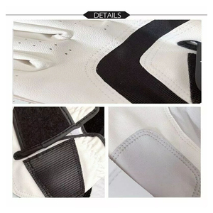 ถุงมือหนังแกะสำหรับตีกอล์ฟผู้ชายคุณภาพสูงปี 2024 ขายส่ง รับทำโลโก้ กันลื่น กันน้ำ สายรัดข้อมือปรับได้ นุ่มสบายมือ - Product Image 4