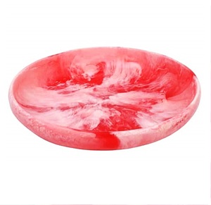 Bol de service en résine polie artisanale, écologique, passe au lave-vaisselle, personnalisable, design moderne européen pour la maison et les fêtes - Product Image 3