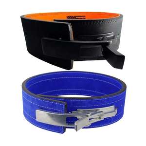 2024 New Arrival Heavy Duty Cowhide Power-Lifting Gym Leather <b>Belt</b> Best <b>Training</b> <b>Weight</b> Lifting Lever Buckle Fitness Safety - Product Image 6