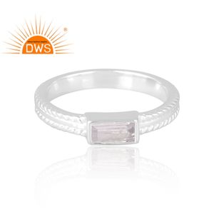 Nuevas llegadas 925 anillo de piedras preciosas Cz Natural de plata esterlina diseño personalizado joyería para mujer regalo para ella - Product Image 3