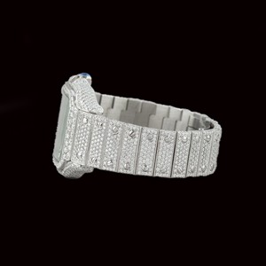 Reloj de pulsera de lujo para hombre LEB Grown Diamond Trending con ventana de esfera redonda de cristal de claridad VVS mejorada para cualquier ocasión - Product Image 3