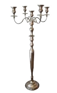 Candélabre unique de conception de cuivre pour le support décoratif de bougie de 5 bras de candélabre de mariage - Product Image 6