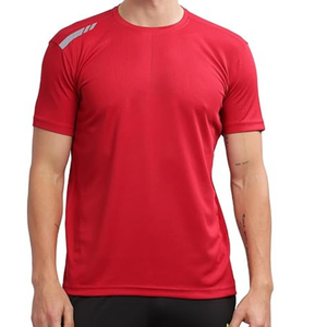 เสื้อยืดวิ่งแห้งเร็วสำหรับผู้ชายเสื้อยืดกีฬาพิมพ์ซับลิเมชันตามสั่ง100% ผ้าฝ้ายสำหรับยิมและฟิตเนส - Product Image 3