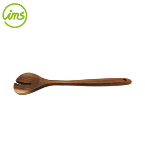 Cuchara de tenedor para servir ensalada de madera de acacia - Product Image 4