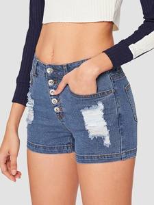 กางเกงยีนส์ขาสั้นยาวถึงเข่าแนวสตรีทแวร์วินเทจของผู้หญิงและผู้ชายระบายอากาศได้ดีฤดูร้อน2025 - Product Image 3