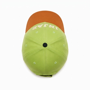 Casquette Snapback 6 Panneaux Brodée en 3D avec Lettres, en Toile Vert Orange, Unisexe, Décontractée, Respirante et Imperméable, Réglable - Product Image 6
