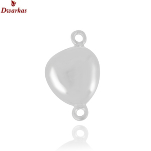 Abalorios de moda de lujo para mujer de Plata de Ley 925 sólida de estilo elegante, hallazgos de abalorios lisos chapados en rodio para la fabricación de joyas - Product Image 2