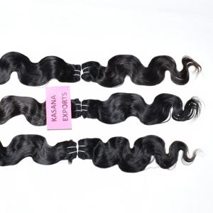 Indien Remy vague profonde 100% Extensions alignées sur les cuticules couleur naturelle fabricants droits en gros chimique traité indien - Product Image 4