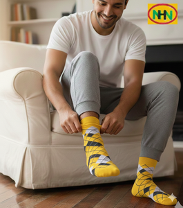 Calcetines Deportivos para Hombre, Diseño Personalizado, Ecológicos, Transpirables, de Secado Rápido, de Poliéster Estampado, Fabricados en Bangladesh - Product Image 2