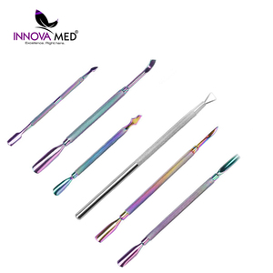 ที่ดันหนังกำพร้าเล็บแบบมีโลโก้สั่งทำได้ หลายสี สินค้ามาใหม่ ผลิตจากสแตนเลส อุปกรณ์ทำเล็บมืออาชีพ สำหรับดูแลเล็บ โดย INNOVAMED - Product Image 4