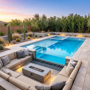 Piscine préfabriquée de luxe sur mesure, grande taille, pour balcon de maison d'hôtes, famille, adultes et enfants, résistante aux intempéries - Product Image 3