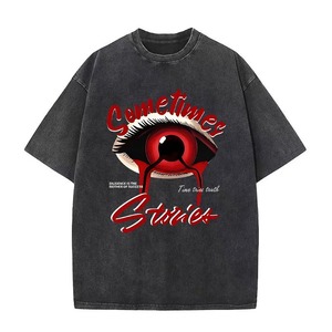 เสื้อยืดคอกลมแขนสั้นอะนิเมะโอเวอร์ไซส์สำหรับผู้ชายพิมพ์ลายเสื้อยืดผ้าฝ้ายซัก Y2k สำหรับผู้หญิงและผู้ชาย - Product Image 1