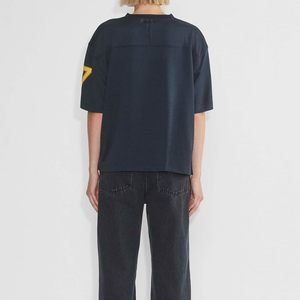 Best Selling Women V-Neck Oversized Football Jersey Breathable <b>Printed</b> Jersey Fashion Oversized Jersey Comfortable and Stylish - Product Image 6