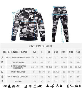 Wholesale Custom <b>Tracksuits</b> Jogging Sweat Suits Mens Custom <b>Camouflage</b> Print Hoodie Sweat <b>Tracksuit</b> - Product Image 5