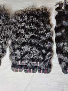 Extensiones de Cabello Humano Natural Remy Indio, Ondulado Profundo, Ondulado al Agua, Ondulado Natural, para Paquetes, Alta Calidad - Product Image 3