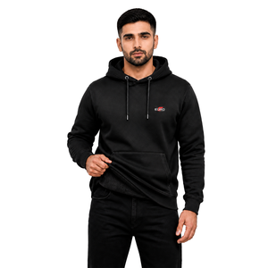 Sweat-shirt à capuche en coton pour homme, coupe classique, couleur unie, logo sur le devant, style décontracté, idéal pour l'automne - Product Image 5