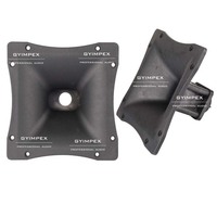 GYIMPEX SH88Y 210*210*110mm Diffuseur en plastique technique pour guide d'ondes de haut-parleur Line Array avec filetage, noir