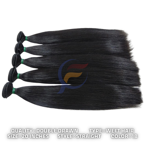 Qualité supérieure Double Os Dessiné Droit dans la Trame Extensions de Cheveux Humains Cheveux Indonésiens Vente en Gros de Produits - Product Image 4