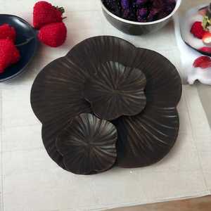 Aperitivos de madera de mango hechos a mano, plato para servir en forma de flor, decoración de mesa de cocina para vacaciones, platos de Navidad - Product Image 5