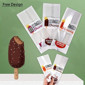 Su misura empaque de helado termosalda imballaggio Mylar in plastica con guarnizione posteriore centrale per gelato e crema <span class=keywords><strong>Pop</strong></span> sacchetti - Product Image 1
