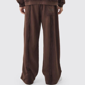 Personalizado en todo el mundo de gran tamaño Boxy Zip Through Loopback Sudadera con capucha Pantalones de chándal Conjunto con pantalón de carga y chándal de Jogger ancho - Product Image 6